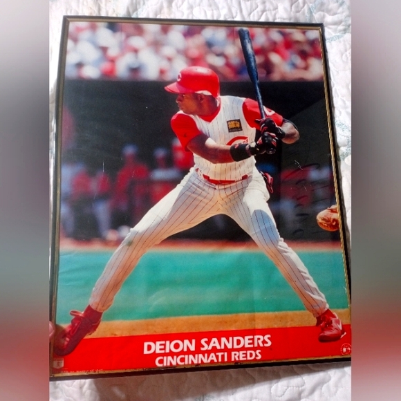 Deion Sanders Cincinnati Reds poster - Picture 2 of 6